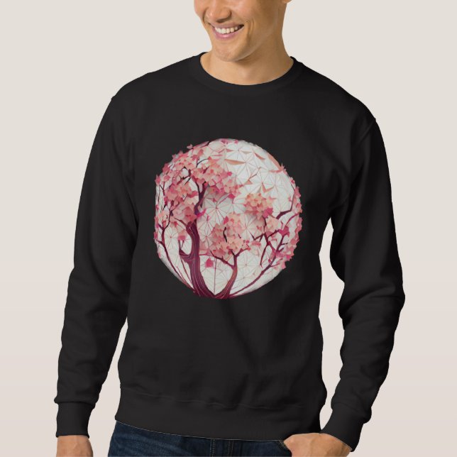 A Blossoming Fashion Statement Cherry Blossom Sphe Sweatshirt (Vorderseite)
