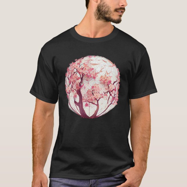 A Blossoming Fashion Statement Cherry Blossom Sphe T-Shirt (Vorderseite)