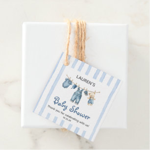 A Blue Jean Boy Baby Dusche Geschenkanhänger