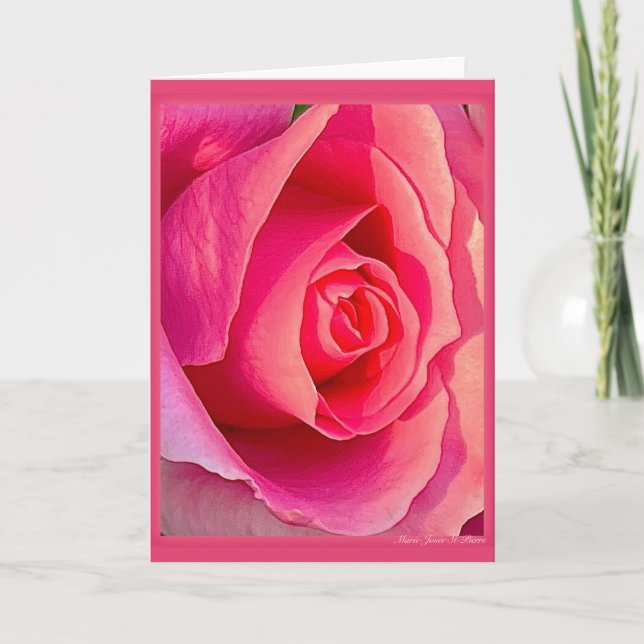 A Blush of Pink A Whisper of Love Karte (Vorderseite)