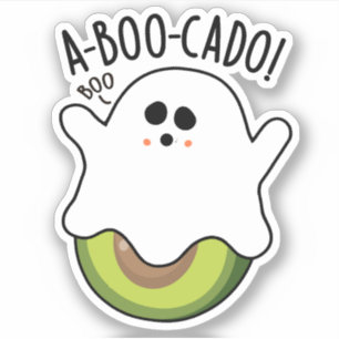 A-boo-cado Funny Avocado Pun Aufkleber