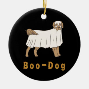 "A Boo-Dog" Halloween-Ornament für Hunde-Mama Keramik Ornament