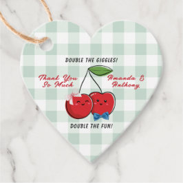 A Boy and Girl Twins Baby Geschenkanhänger