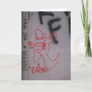 "A BREAK Ghost" Hallowe’en card Karte