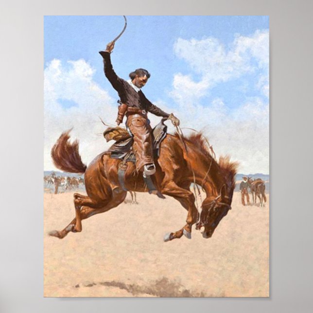 A Buck Jumper 1893 - Frederic Remington Poster (Vorne)