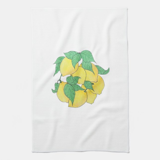 A bunch of Lemons Kitchen Towel Geschirrtuch (Vertikal)