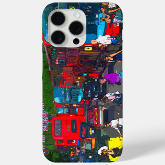 A busy Oxford Street with shoppers and red buses.  Case-Mate iPhone Hülle