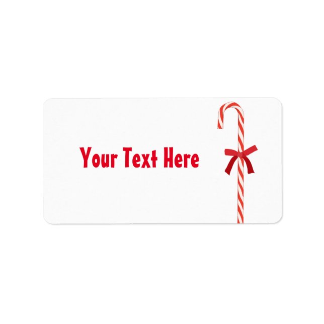 A Candy Cane Adressaufkleber (Vorne)