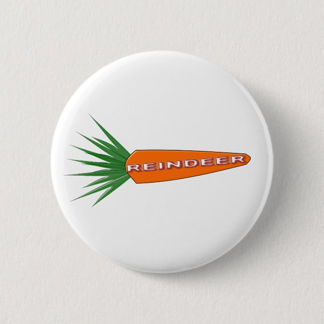 A Carrot for Christmas Rentier Button (Vorderseite)