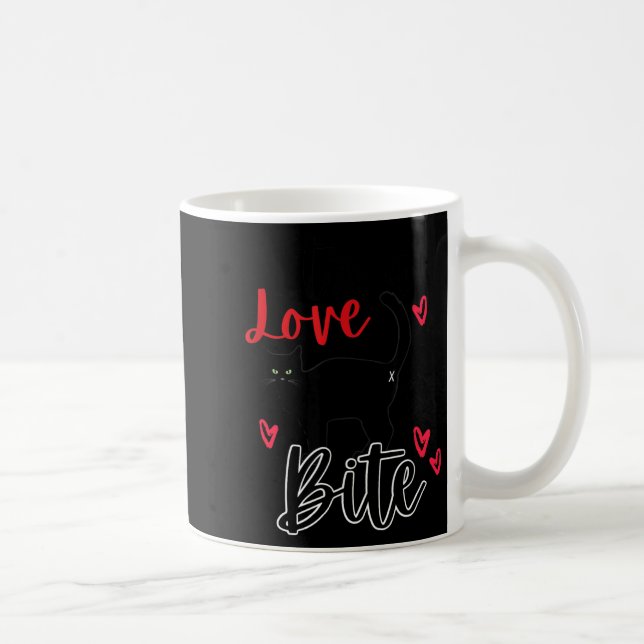 A Cat Bite Means Love, Kitty Valentines  Kaffeetasse (Rechts)