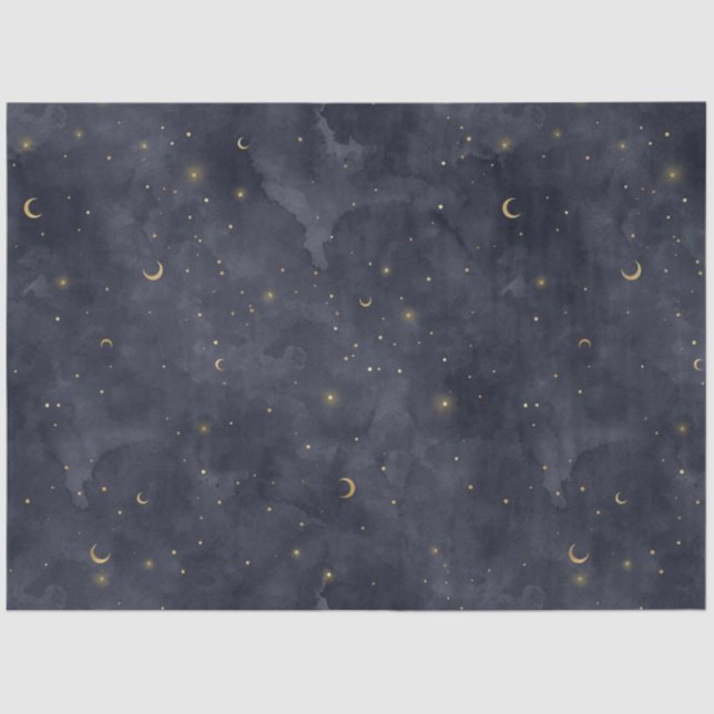 A Celestial Starry Night Series Design 12 Seidenpapier (Vorderseite)
