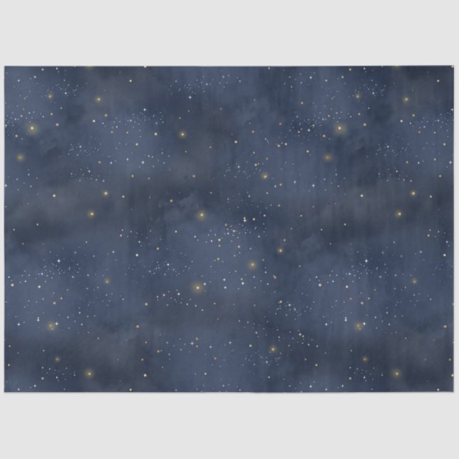 A Celestial Starry Night Series Design 13 Seidenpapier (Vorderseite)