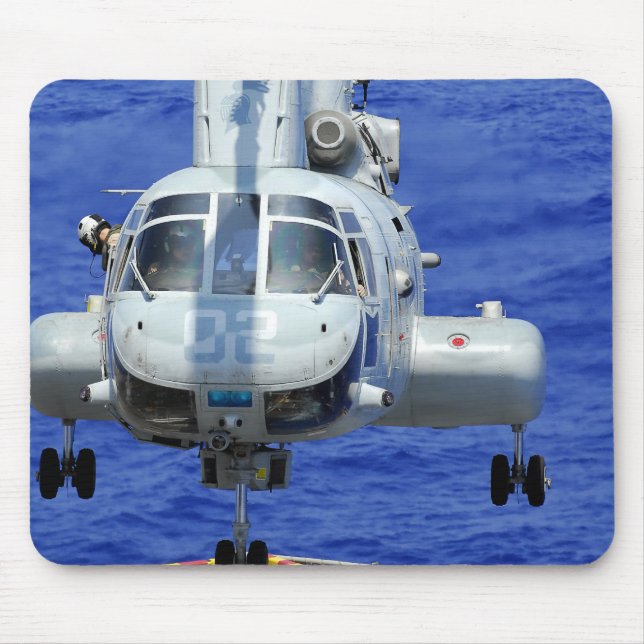 A CH-46E Sea Knight Hubschrauber Mousepad (Vorne)