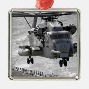 A CH-53E Super-Stallion Hubschrauber Silbernes Ornament