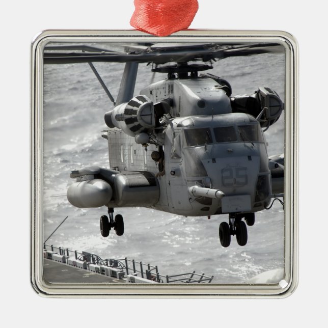 A CH-53E Super-Stallion Hubschrauber Silbernes Ornament (Vorne)