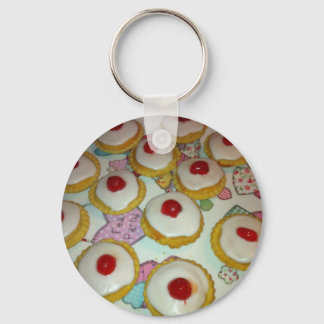 A Cherry Bakewell Tart Schlüsselanhänger