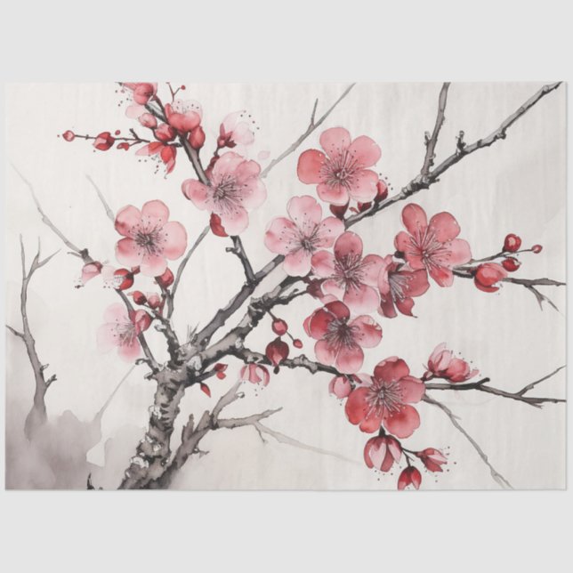 A Cherry Blossom Design Series 11 Seidenpapier (Vorderseite)