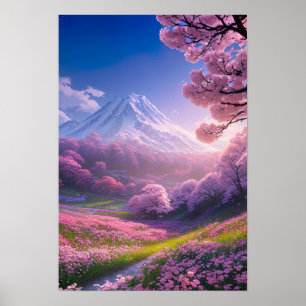 A Cherry Blossom Valley Poster