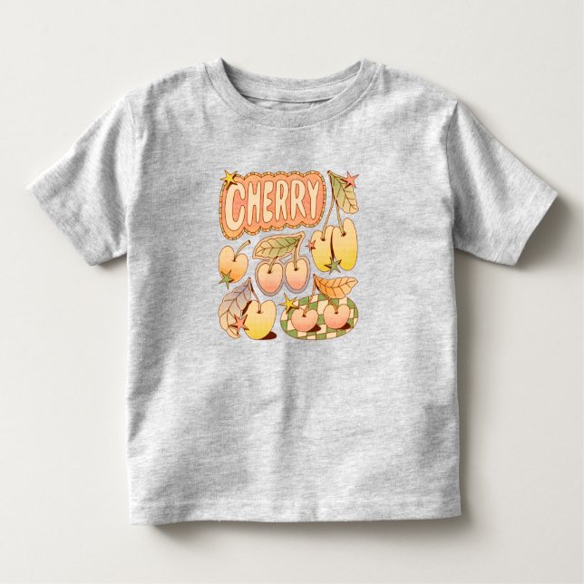A Cherry / Cherry Illustrations Kleinkind T-shirt (Vorderseite)