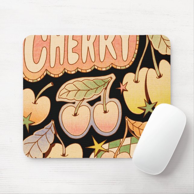 A Cherry / Cherry Illustrations Mousepad (Mit Mouse)