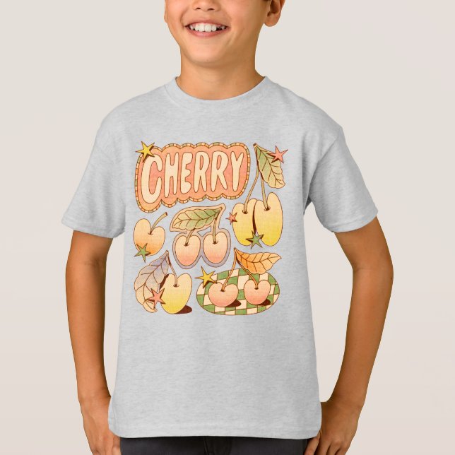 A Cherry / Cherry Illustrations T-Shirt (Vorderseite)