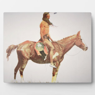 A Cheyenne Brave, 1901 (Farbe litho) Fotoplatte