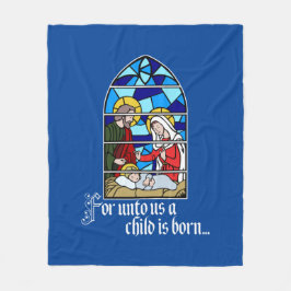 A Child is born Fleecedecke