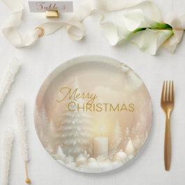 A Christmas Angel Fantasy Snowy Landscape Pappteller