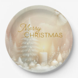 A Christmas Angel Fantasy Snowy Landscape Pappteller