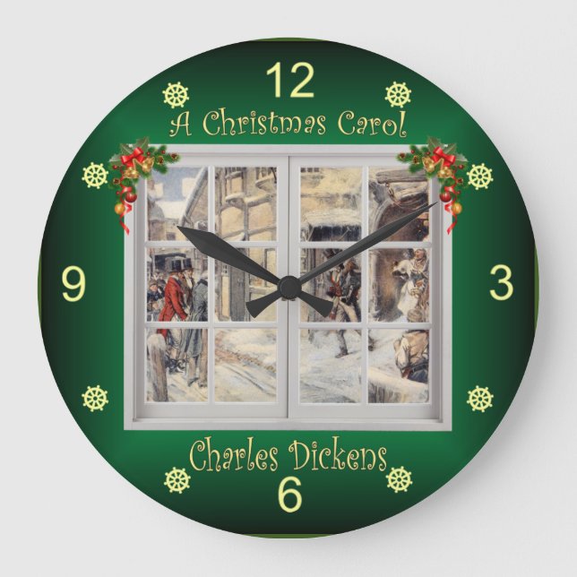 A Christmas Carol ~ Charles Dickens ~ Große Wanduhr (Vorderseite)