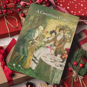 A Christmas Carol Dickens Scrooge Christmas Karte