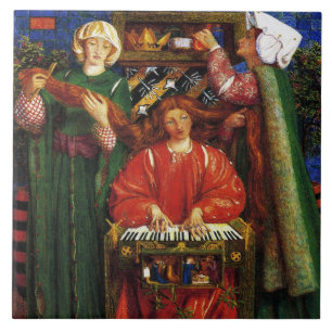 A Christmas Carol (Xmas) (Dante Gabriel Rossetti) Fliese