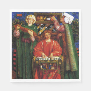 A Christmas Carol (Xmas) (Dante Gabriel Rossetti) Serviette