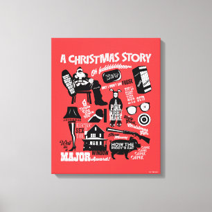 A Christmas Story Icons Graphic Leinwanddruck