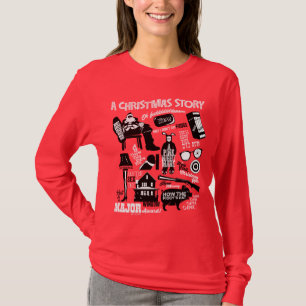 A Christmas Story Icons Graphic T-Shirt