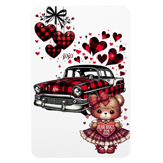 A CLASSIC VALENTINE LOVE FOR YOU 2 MAGNET (Vertikal)