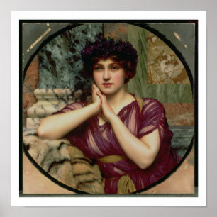 A Classical Beauty, 1901 (oil on canvas) Poster