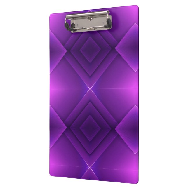 A clipboard with a metallic clip against a vibrant klemmbrett (Links)