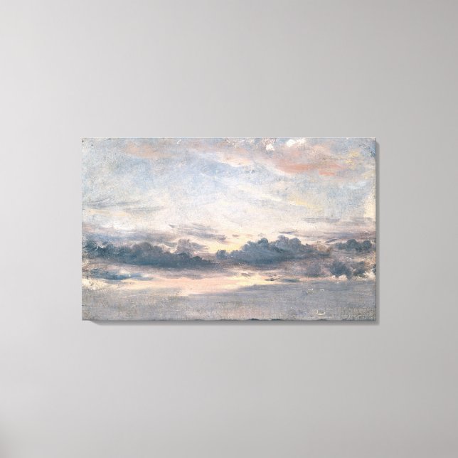 A Cloud Study, Sunset, c.1821 (Öl auf Papier auf m Leinwanddruck (Vorderseite)