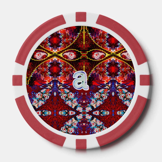 "a" Clown hier einfügen Pokerchips (Vorderseite)