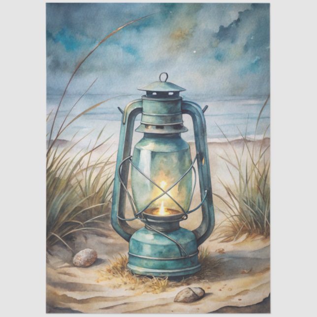 A Coastal Series Design 3 Tissue Paper Seidenpapier (Vorderseite)