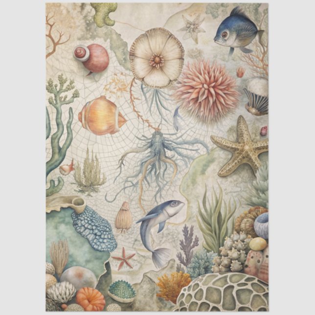 A Coastal Series Design 51 Seidenpapier (Vorderseite)