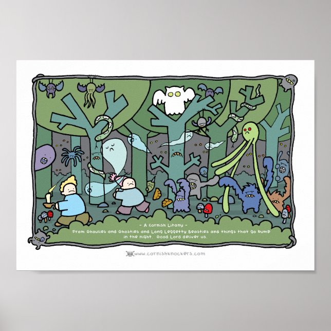 A Cornish Litany A4 Print - Spuk Holz Poster (Vorne)