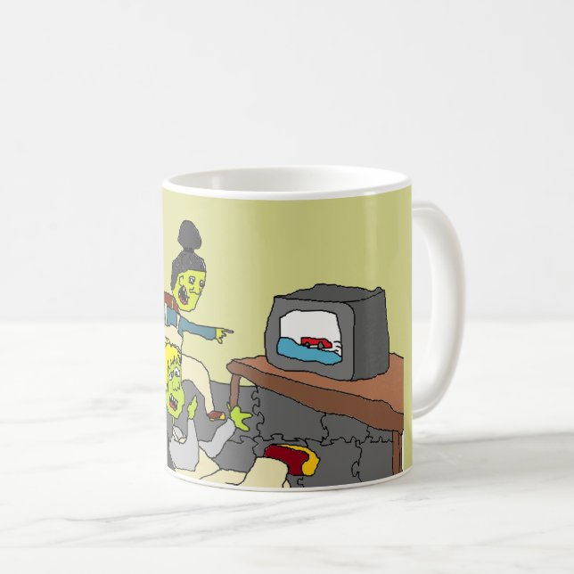 A Coupla Frens Watching SpeedZone Kaffeetasse (VorderseiteRechts)