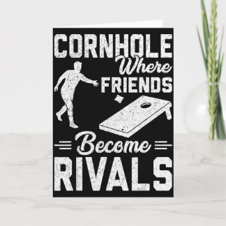 A Couple That Plays Cornhole Together - Valentine’ Karte
