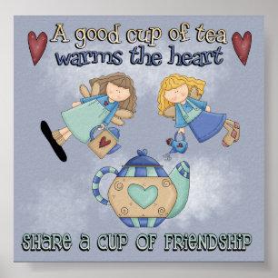 A cup of tea poster