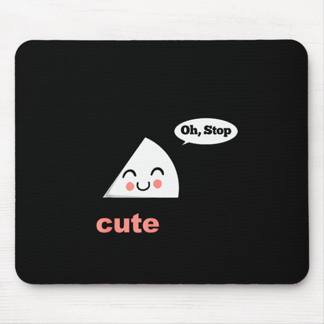 A Cute Angle Funny Math Pun Acute Angle  Mousepad (Vorne)