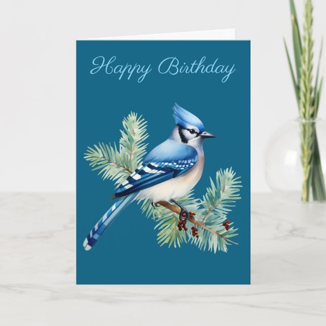 A Cute Blue Jay  Karte (Vorderseite)