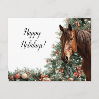 A cute horse, the symbol of Novgorod in 2026 Feiertagspostkarte