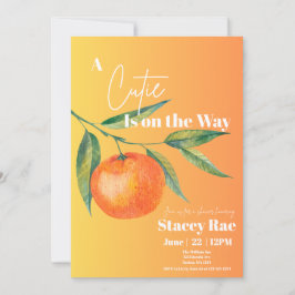 A Cutie Is On The Way Baby Shower Invitation  Einladung